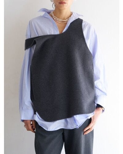【YENN 2026 PRE - FALL COLECTION】W FACE OVER VEST - Champdelarose