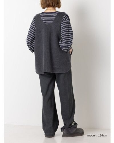 【YENN 2026 PRE - FALL COLECTION】W FACE OVER VEST - Champdelarose