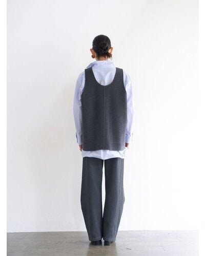 【YENN 2026 PRE - FALL COLECTION】W FACE OVER VEST - Champdelarose