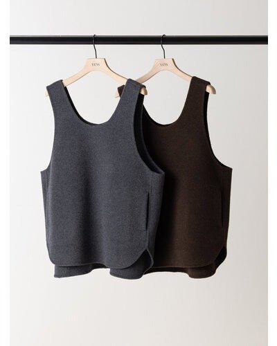 【YENN 2026 PRE - FALL COLECTION】W FACE OVER VEST - Champdelarose