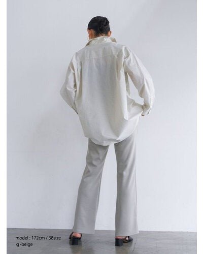 【YENN 2026 PRE - FALL COLECTION】W JERSEY FLARE PT - Champdelarose