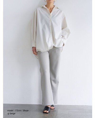 【YENN 2026 PRE - FALL COLECTION】W JERSEY FLARE PT - Champdelarose