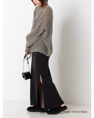 【YENN 2026 PRE - FALL COLECTION】W JERSEY MAXI SK - Champdelarose