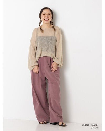 【YENN 2026 PRE - FALL COLECTION】WASHED BIG PK PT - Champdelarose