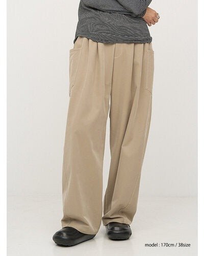 【YENN 2026 PRE - FALL COLECTION】WASHED BIG PK PT - Champdelarose