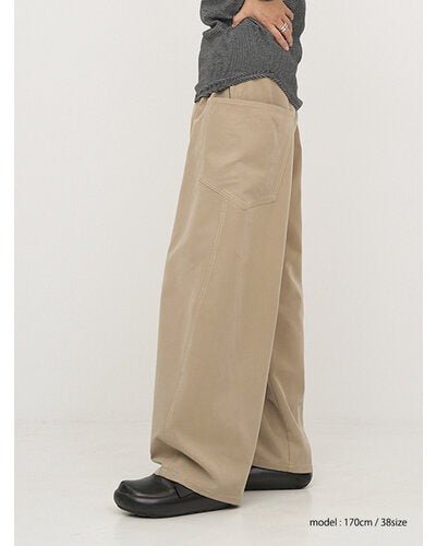 【YENN 2026 PRE - FALL COLECTION】WASHED BIG PK PT - Champdelarose