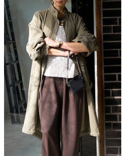 【YENN 2026 PRE - FALL COLECTION】WASHED LONG COAT - Champdelarose