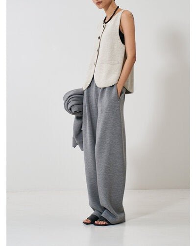【YENN 2026 SPRING】 BOAT NECK KNIT VEST - Champdelarose