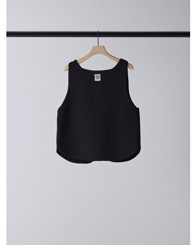 【YENN 2026 SPRING】 BOAT NECK KNIT VEST - Champdelarose