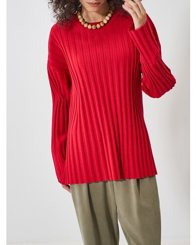 【YENN 2026 SPRING】 RIB KNIT LONG TEE - Champdelarose