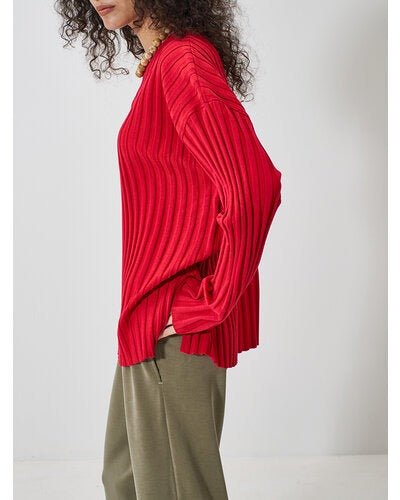 【YENN 2026 SPRING】 RIB KNIT LONG TEE - Champdelarose