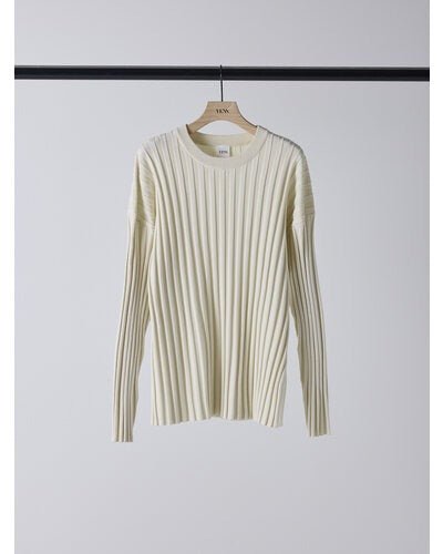 【YENN 2026 SPRING】 RIB KNIT LONG TEE - Champdelarose