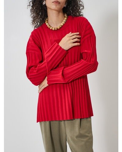 【YENN 2026 SPRING】 RIB KNIT LONG TEE - Champdelarose