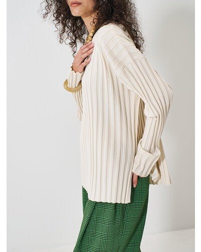 【YENN 2026 SPRING】 RIB KNIT LONG TEE - Champdelarose