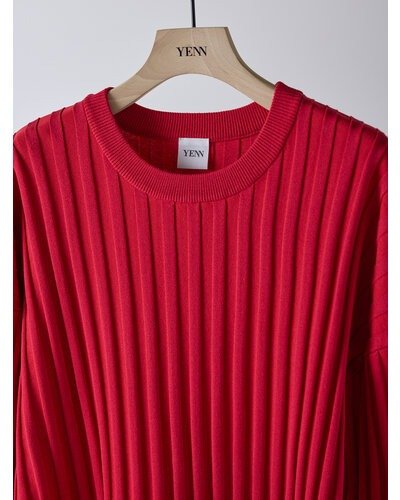 【YENN 2026 SPRING】 RIB KNIT LONG TEE - Champdelarose