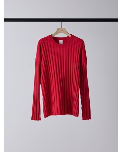 【YENN 2026 SPRING】 RIB KNIT LONG TEE - Champdelarose