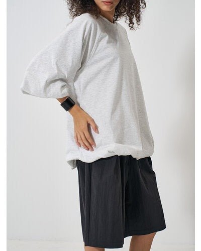 【YENN 2026 SPRING】3/4 SLEEVE BALLOON T - Champdelarose