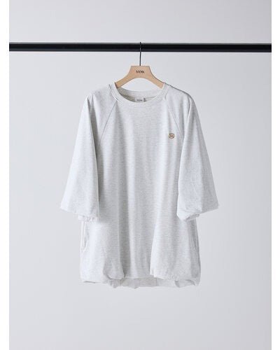 【YENN 2026 SPRING】3/4 SLEEVE BALLOON T - Champdelarose