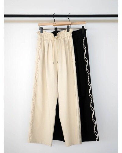 【YENN 2026 SPRING】CODE EMBRO PANTS - Champdelarose