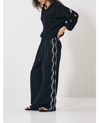 【YENN 2026 SPRING】CODE EMBRO PANTS - Champdelarose