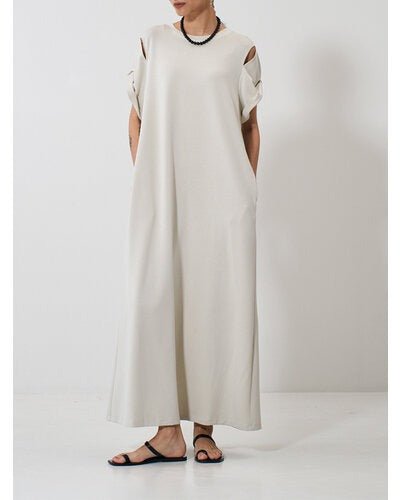 【YENN 2026 SPRING】EYELETS TEE DRESS - Champdelarose