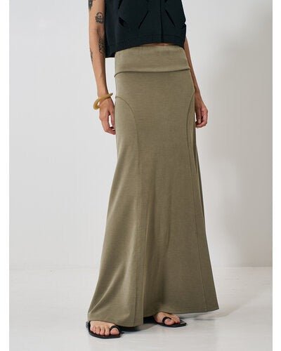 【YENN 2026 SPRING】FIBRIL JERSEY SKIRT - Champdelarose
