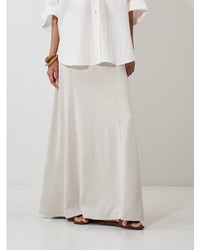 【YENN 2026 SPRING】FIBRIL JERSEY SKIRT - Champdelarose