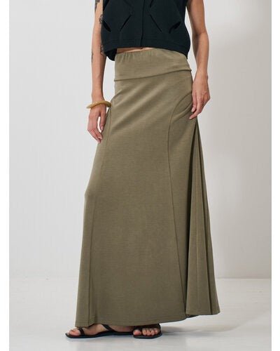 【YENN 2026 SPRING】FIBRIL JERSEY SKIRT - Champdelarose