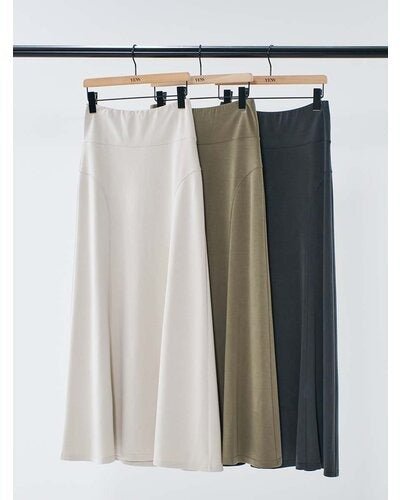 【YENN 2026 SPRING】FIBRIL JERSEY SKIRT - Champdelarose