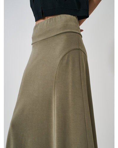 【YENN 2026 SPRING】FIBRIL JERSEY SKIRT - Champdelarose