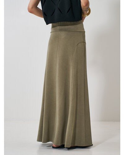 【YENN 2026 SPRING】FIBRIL JERSEY SKIRT - Champdelarose