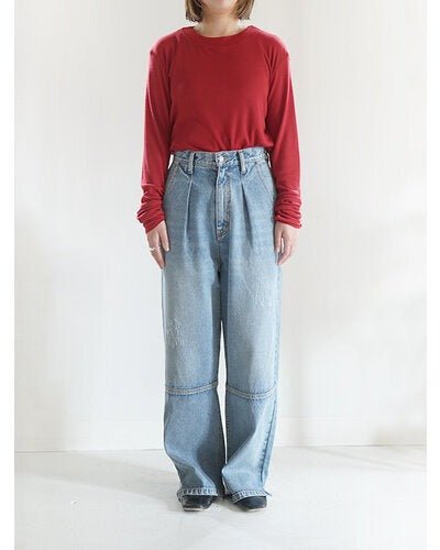 【YENN 2026 SPRING】HIGHRISE TUCKWIDE PT - Champdelarose