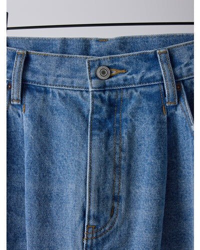 【YENN 2026 SPRING】LASER CUT DENIM SK - Champdelarose