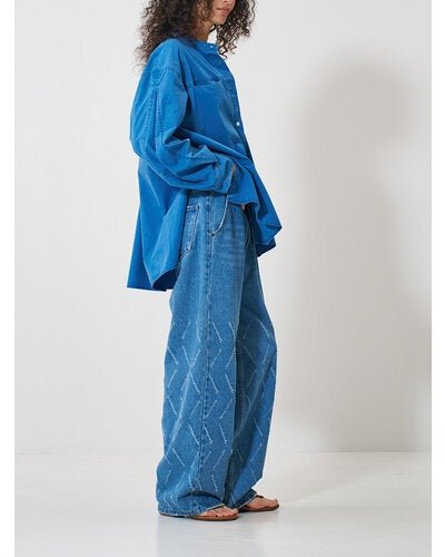 【YENN 2026 SPRING】PIGMENT WASHED SHIRT - Champdelarose