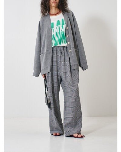 【YENN 2026 SPRING】PLAID TUCK EASY PT - Champdelarose