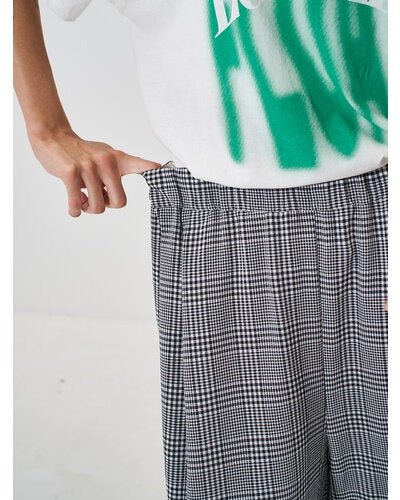 【YENN 2026 SPRING】PLAID TUCK EASY PT - Champdelarose