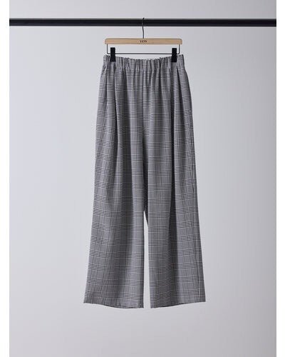 【YENN 2026 SPRING】PLAID TUCK EASY PT - Champdelarose