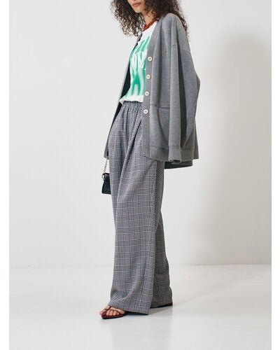 【YENN 2026 SPRING】PLAID TUCK EASY PT - Champdelarose