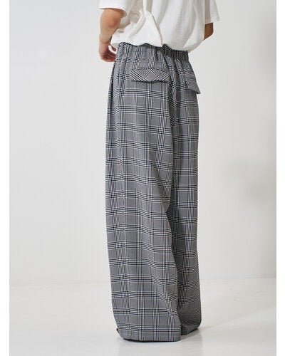 【YENN 2026 SPRING】PLAID TUCK EASY PT - Champdelarose