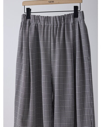 【YENN 2026 SPRING】PLAID TUCK EASY PT - Champdelarose