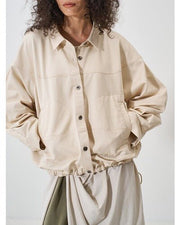 【YENN 2026 SPRING】ROUND VOLUME BLOUSON - Champdelarose