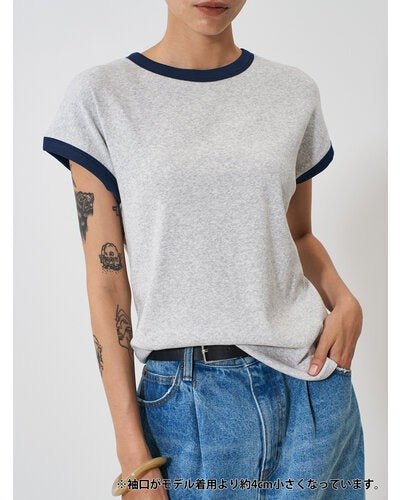 【YENN 2026 SPRING】SHORT SLEEVE RIB TEE - Champdelarose