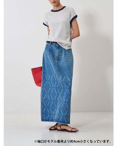【YENN 2026 SPRING】SHORT SLEEVE RIB TEE - Champdelarose