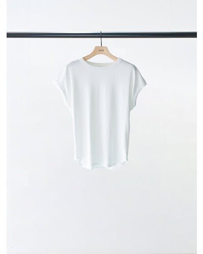 【YENN 2026 SPRING】SHORT SLEEVE RIB TEE - Champdelarose