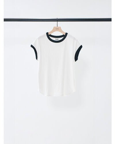 【YENN 2026 SPRING】SHORT SLEEVE RIB TEE - Champdelarose
