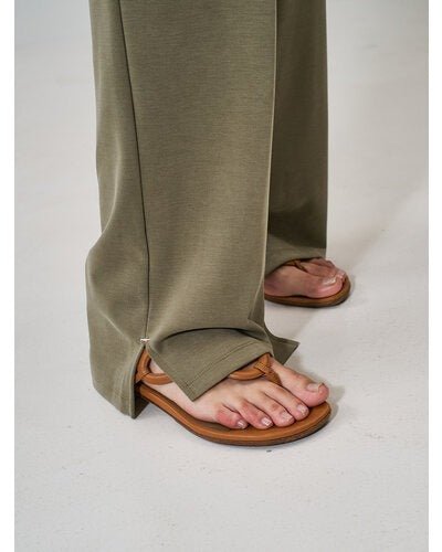 【YENN 2026 SPRING】SIDE SLIT SLACKS - Champdelarose