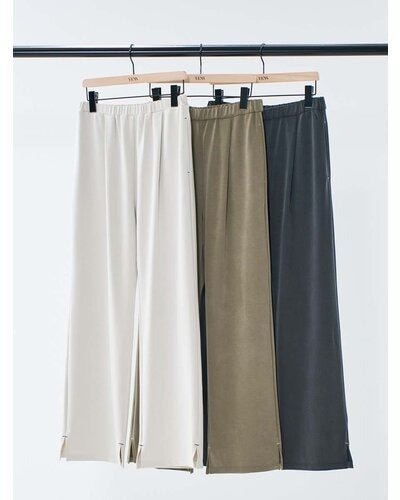 【YENN 2026 SPRING】SIDE SLIT SLACKS - Champdelarose