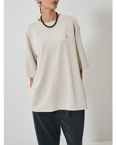 【YENN 2026 SPRING】STITCH WORK TEE - Champdelarose