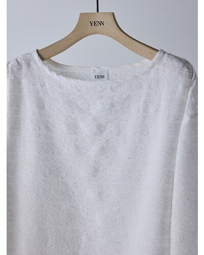 【YENN 2026 SPRING】STP LONG TEE BLOUSE - Champdelarose