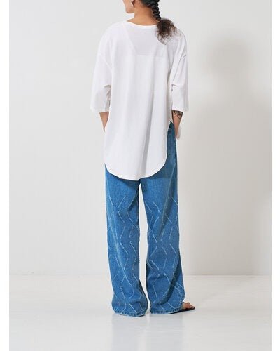 【YENN 2026 SPRING】TWIST HEM TEE - Champdelarose